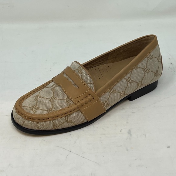 Ralph Lauren Camel Signature Fabric With Oiled C Bree Beige Women's 7B VTG NEW - Picture 3 of 16